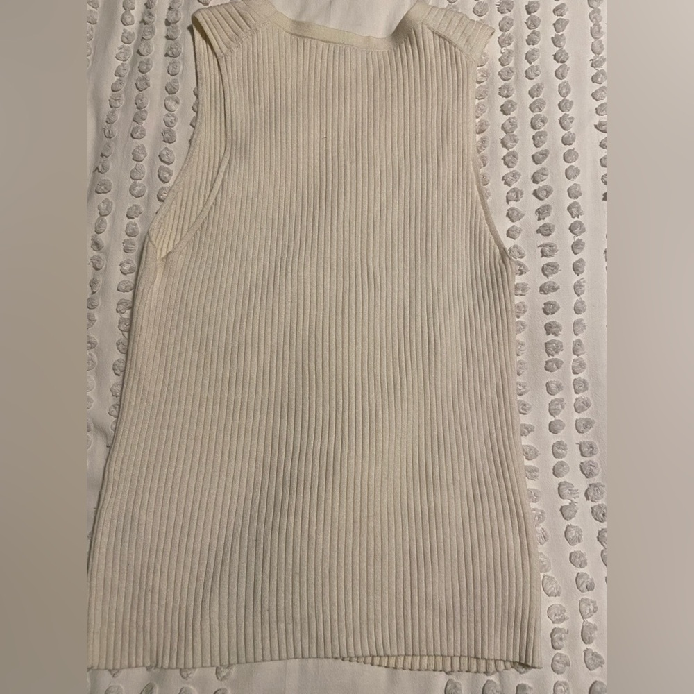 Vince Ribbed Sweater Tank - Picture 5 of 6